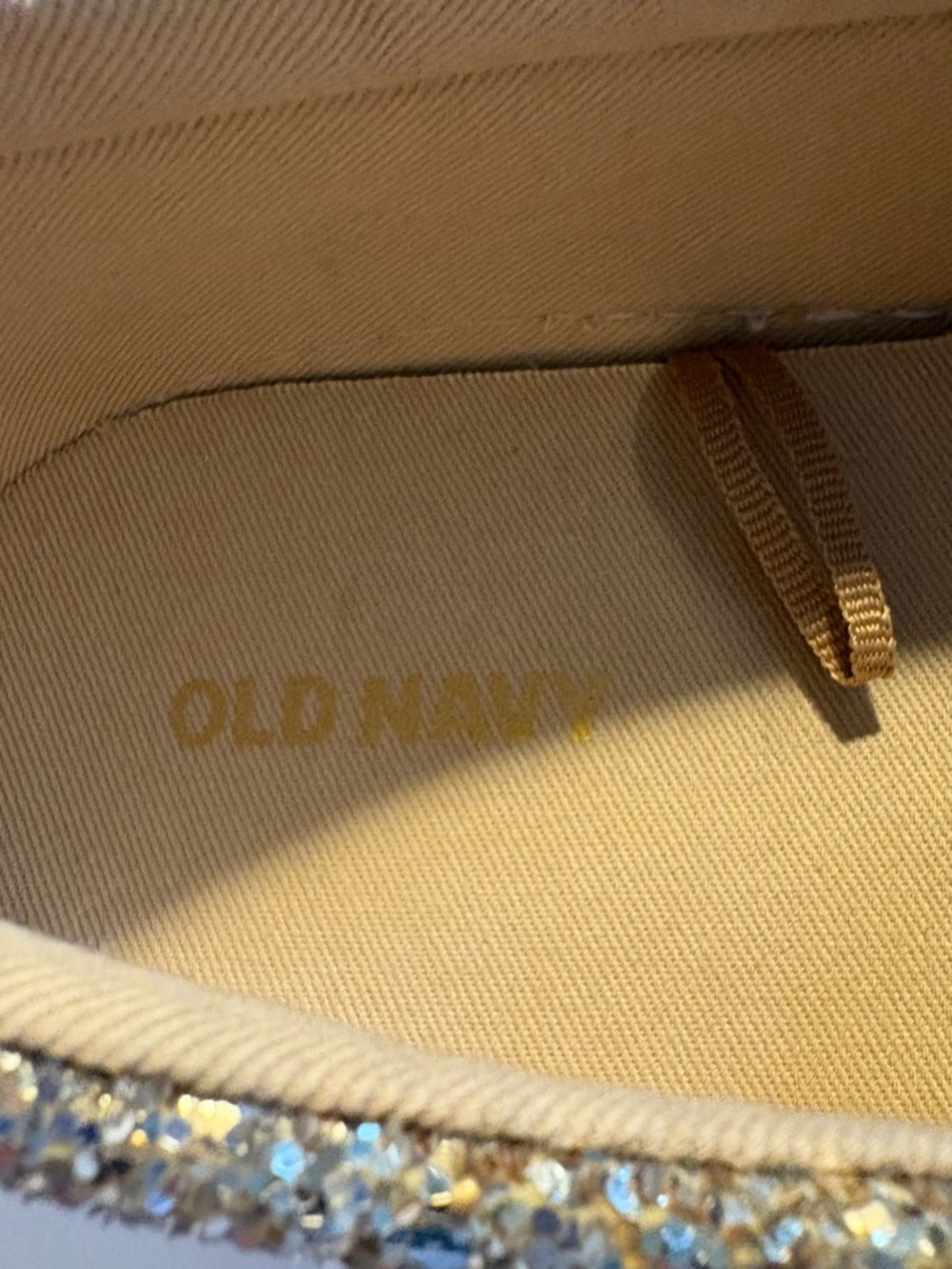 Old Navy Glitter Slip-On Sneaker, Gold Glitter, women’s size 10. - Picture 8 of 10